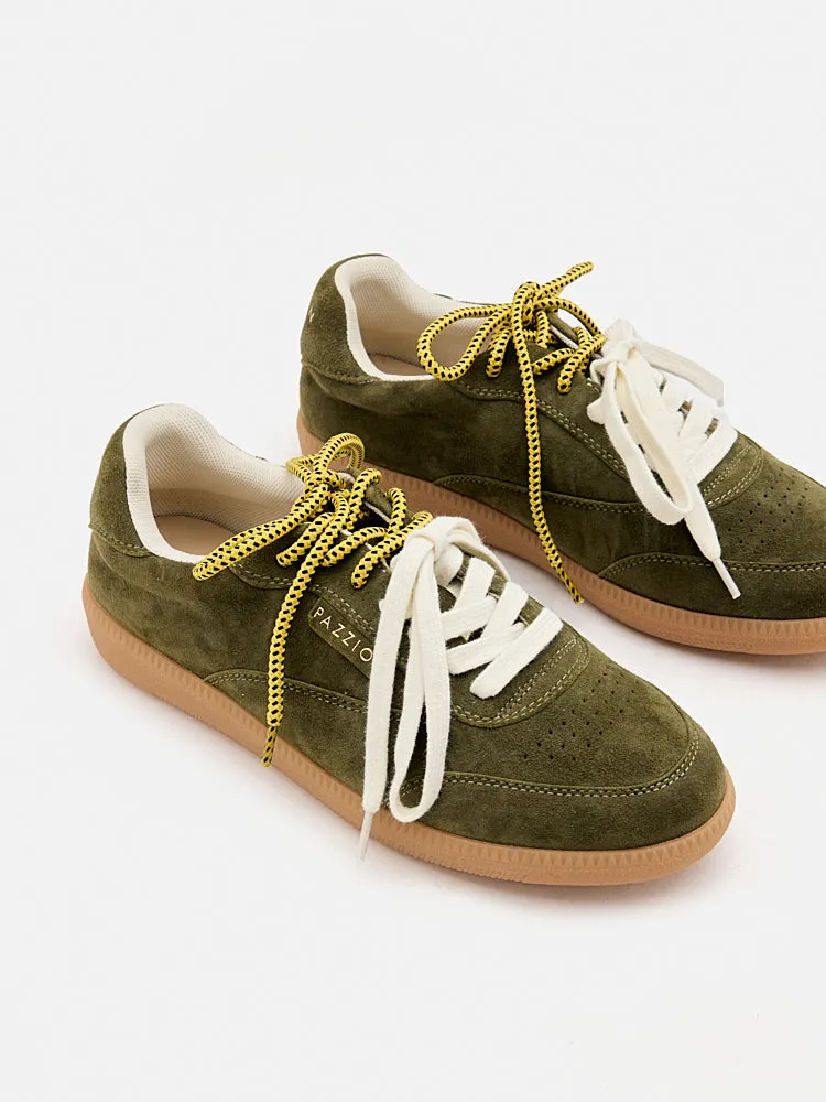 Maeve Double Laced Suede Sneakers