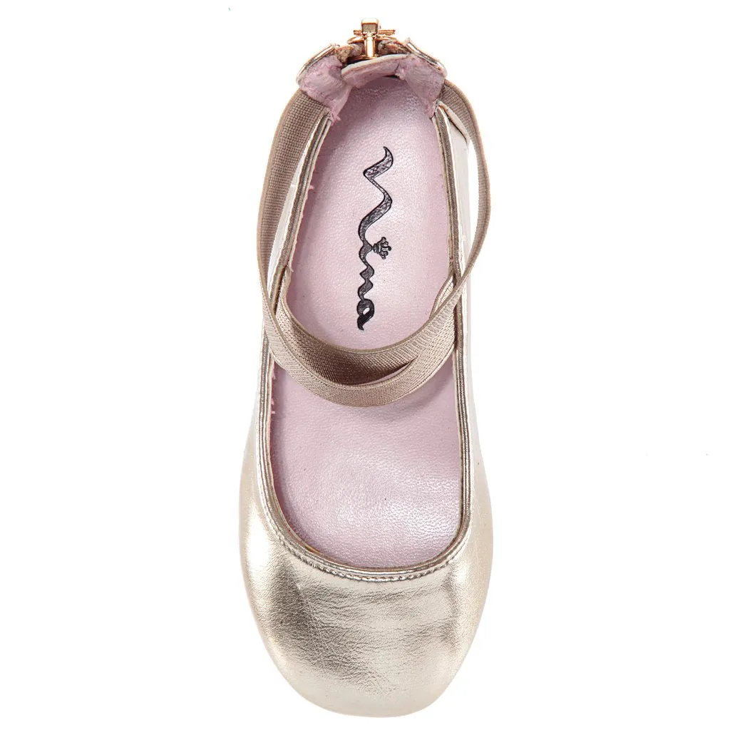 Marissa Kids Ballet Flat - Platino Metallic