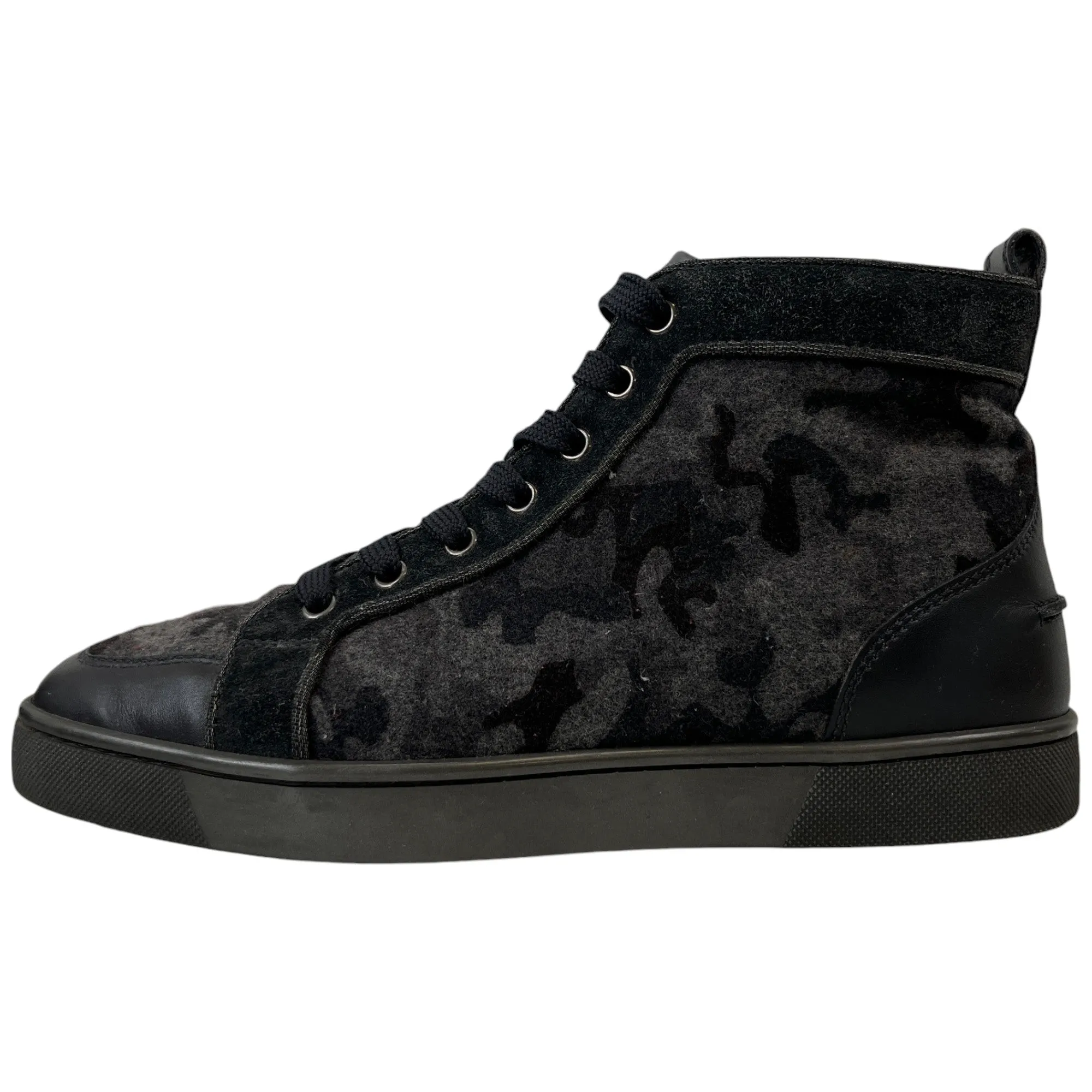 Men's Camouflage High Trainers Grey Size EU 40.5 / UK 6.5