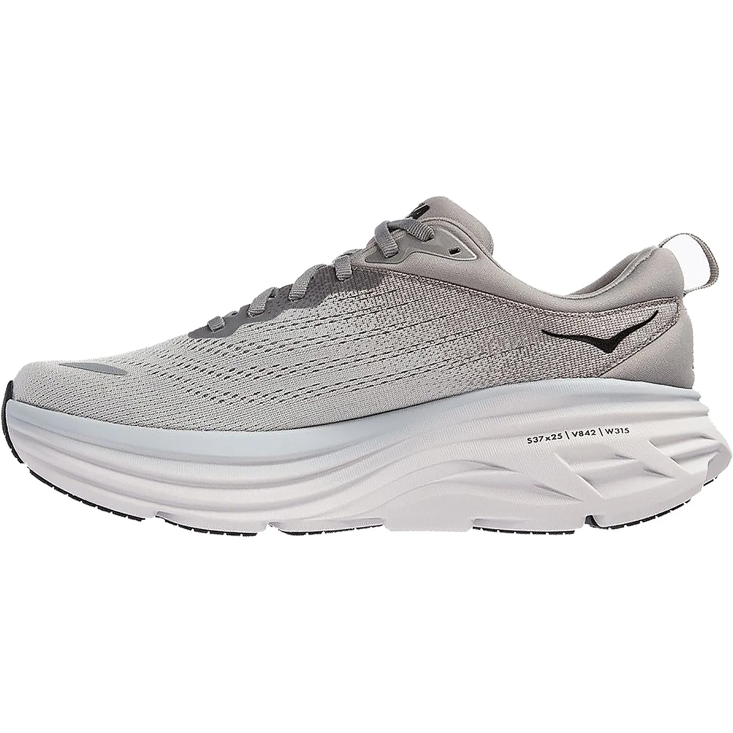 Men's Hoka Bondi 8 Sharkskin/Harbor Mist Mesh
