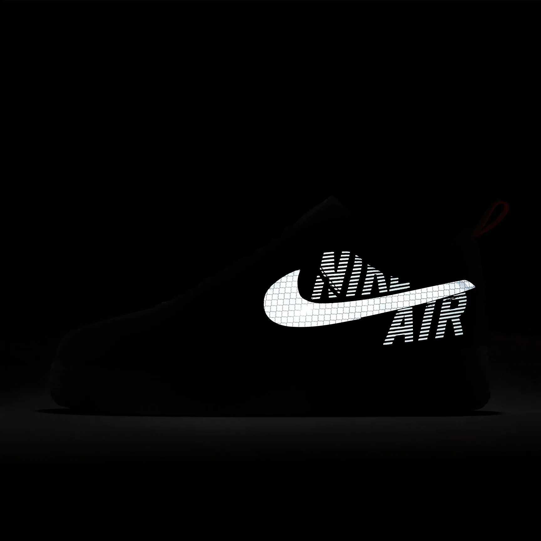 Men's Nike Air Force 1 LV8 Reflective (Black/Total Orange/Wolf Grey/Dark Grey)