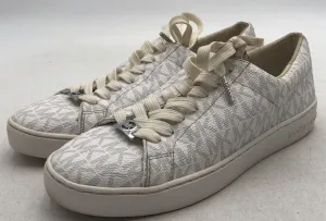 Michael Kors Women's White Lace-Up Low-Top Athletic Shoes - Size 6.5M