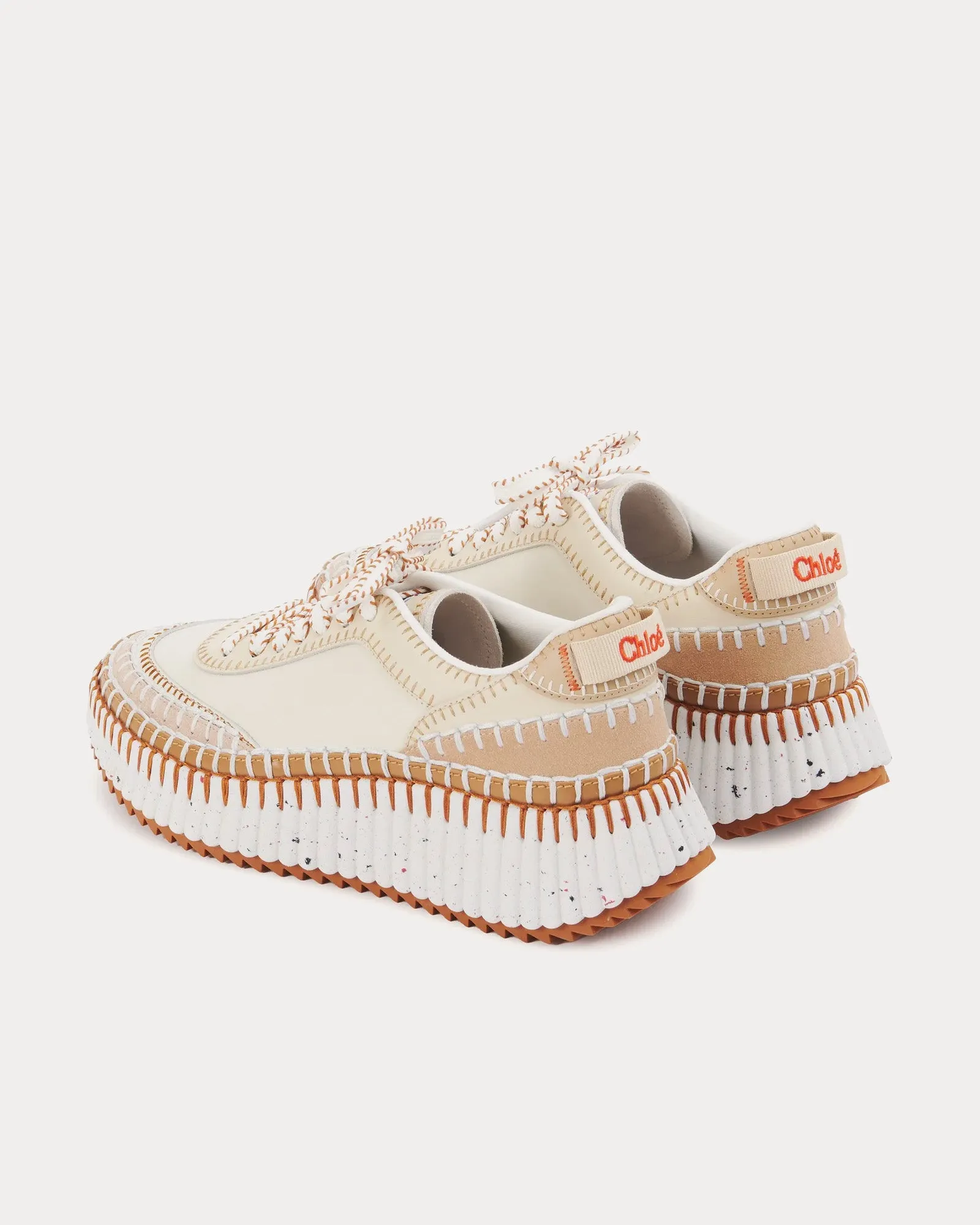 Nama Pearl Beige Low Top Sneakers