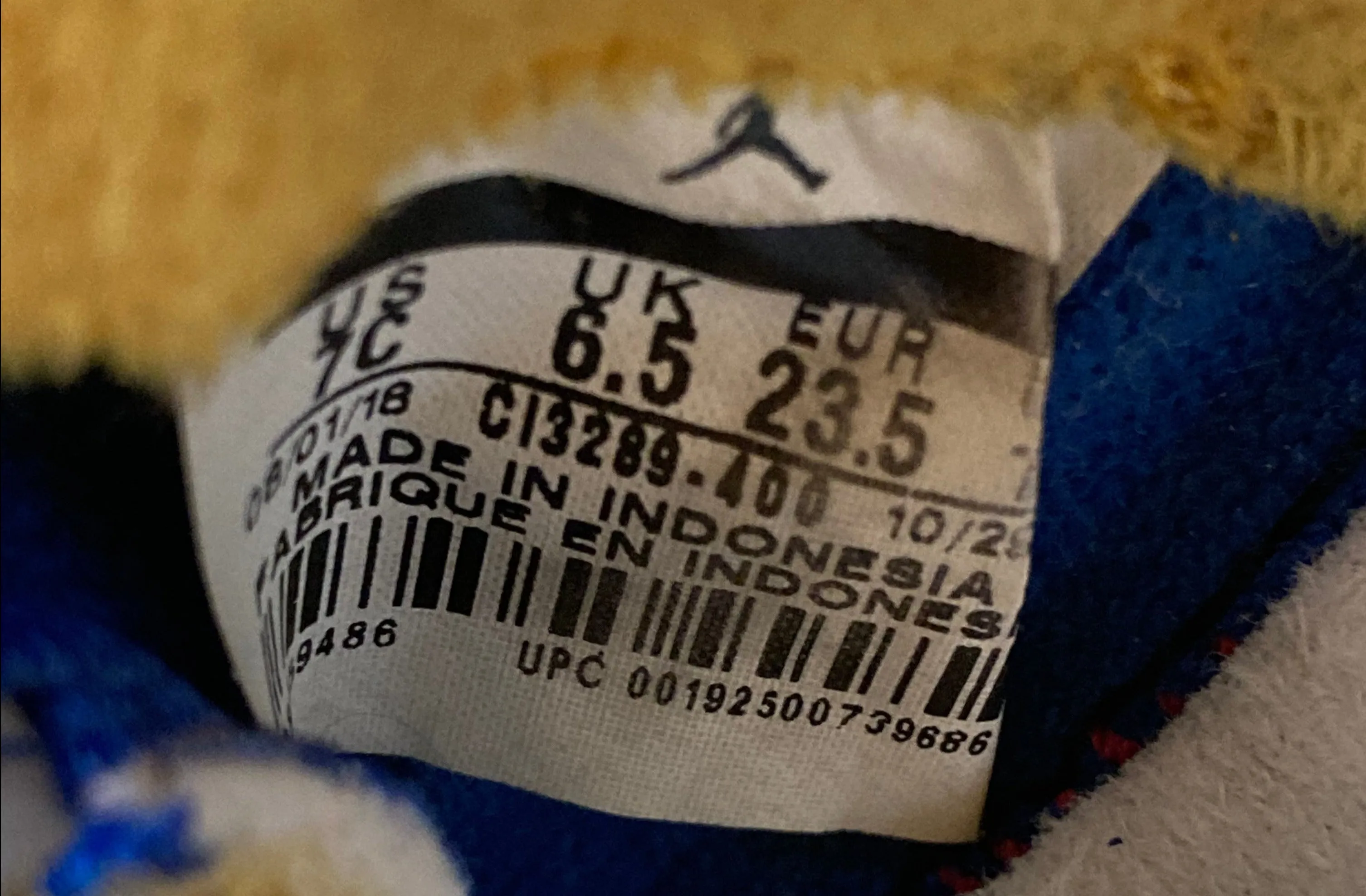 NIKE AIR JORDAN 5 LANEY VARSITY JSP TD Toddler Kids Size 7C Shoes Sneakers Blue Yellow  CI3289-400