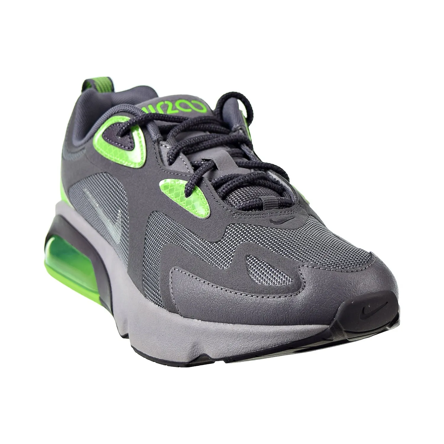 Nike Air Max 200 Winter Men's Shoes Thunder Grey-Electric Green-Metallic Silver