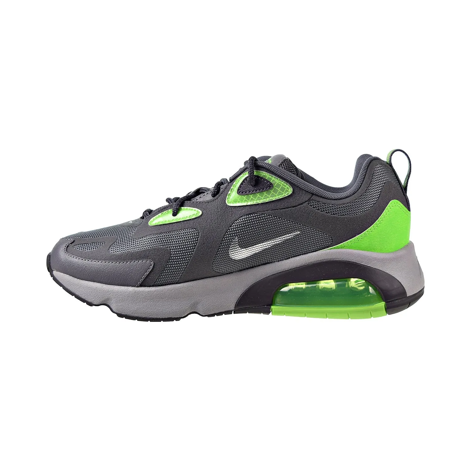 Nike Air Max 200 Winter Men's Shoes Thunder Grey-Electric Green-Metallic Silver