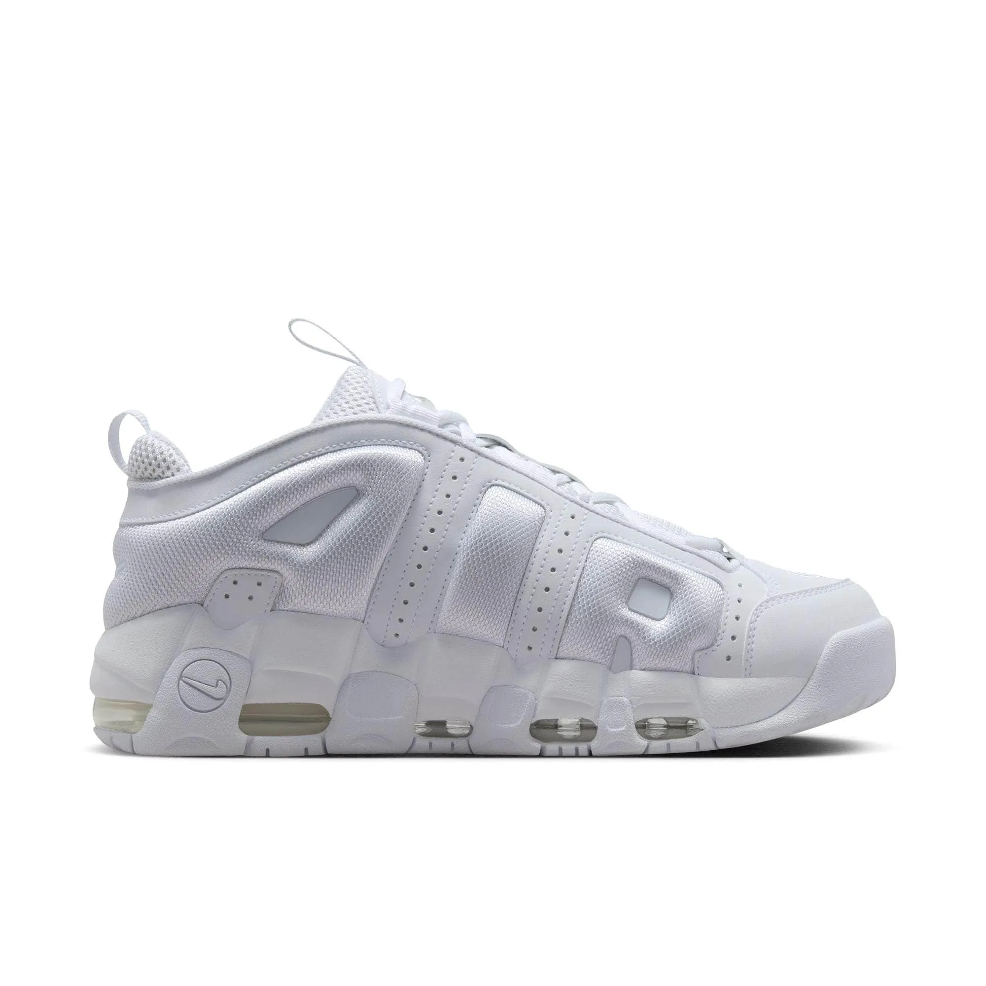 Nike Air More Uptempo Low "Triple White" - Men's