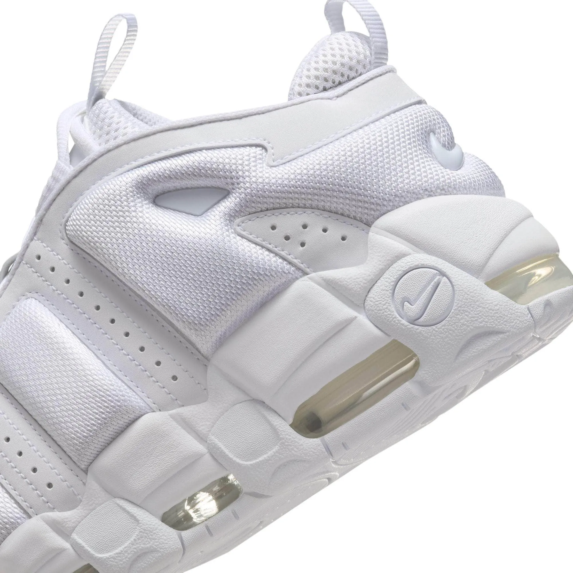 Nike Air More Uptempo Low "Triple White" - Men's