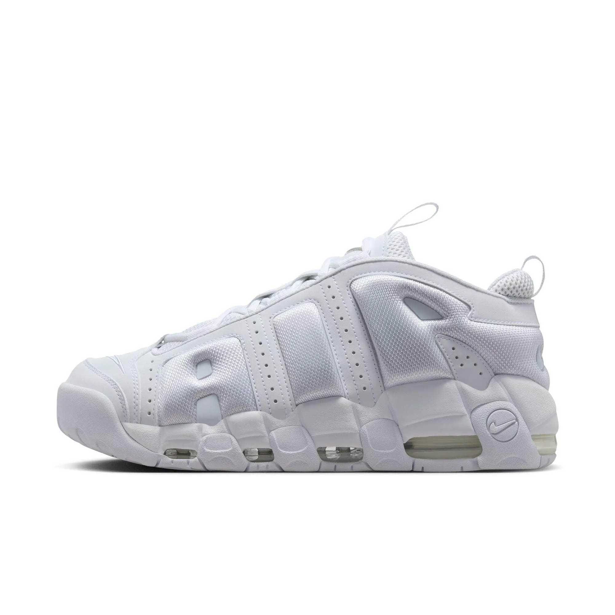 Nike Air More Uptempo Low "Triple White" - Men's