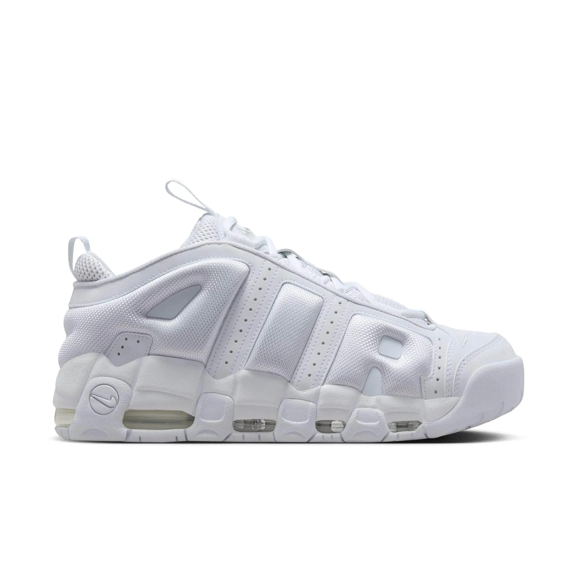 Nike Air More Uptempo Low "Triple White" - Men's