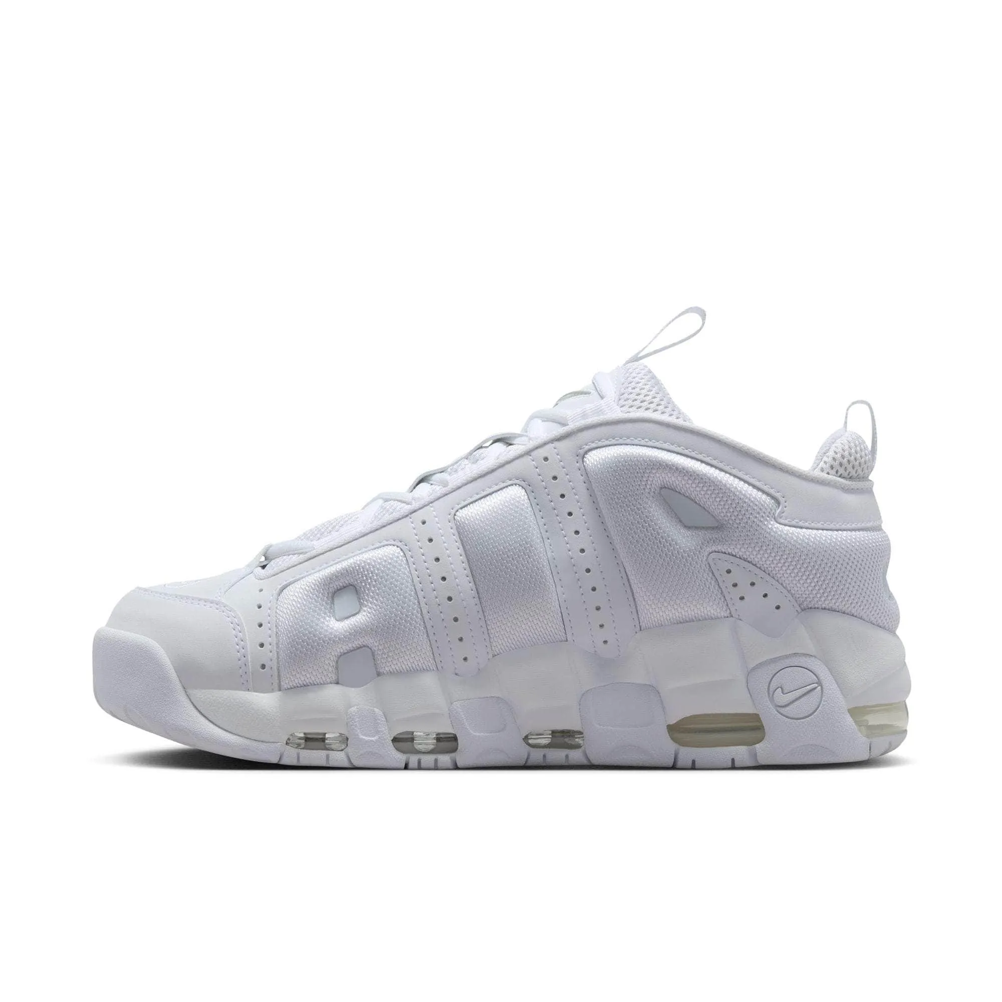 Nike Air More Uptempo Low "Triple White" - Men's