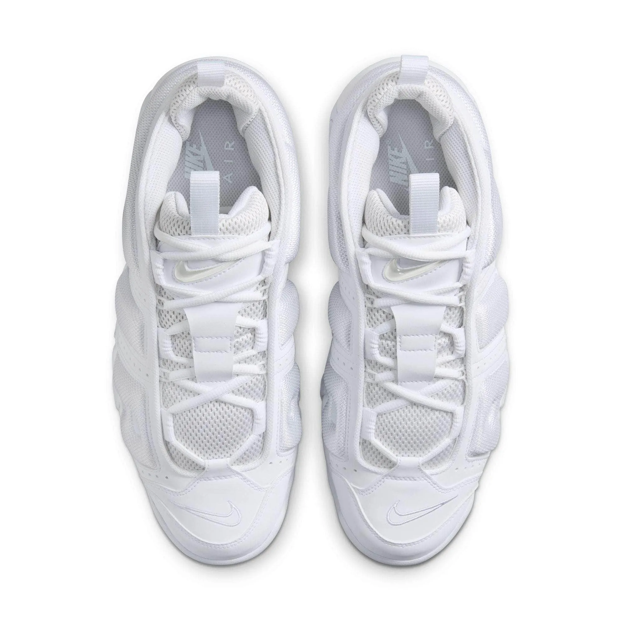 Nike Air More Uptempo Low "Triple White" - Men's
