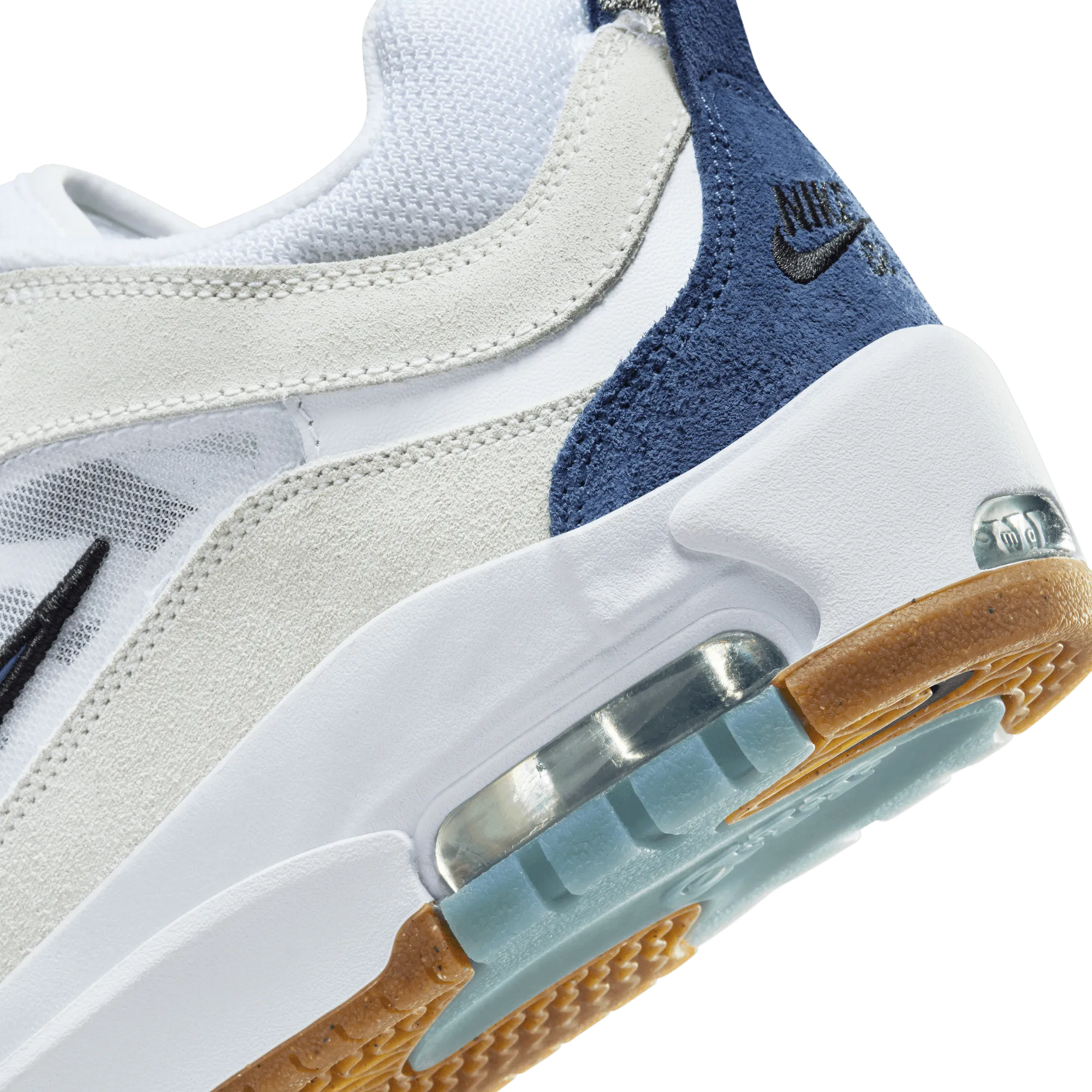 Nike SB Air Max Ishod 2 Skateboard Shoe - White/Navy-Summit White-Black