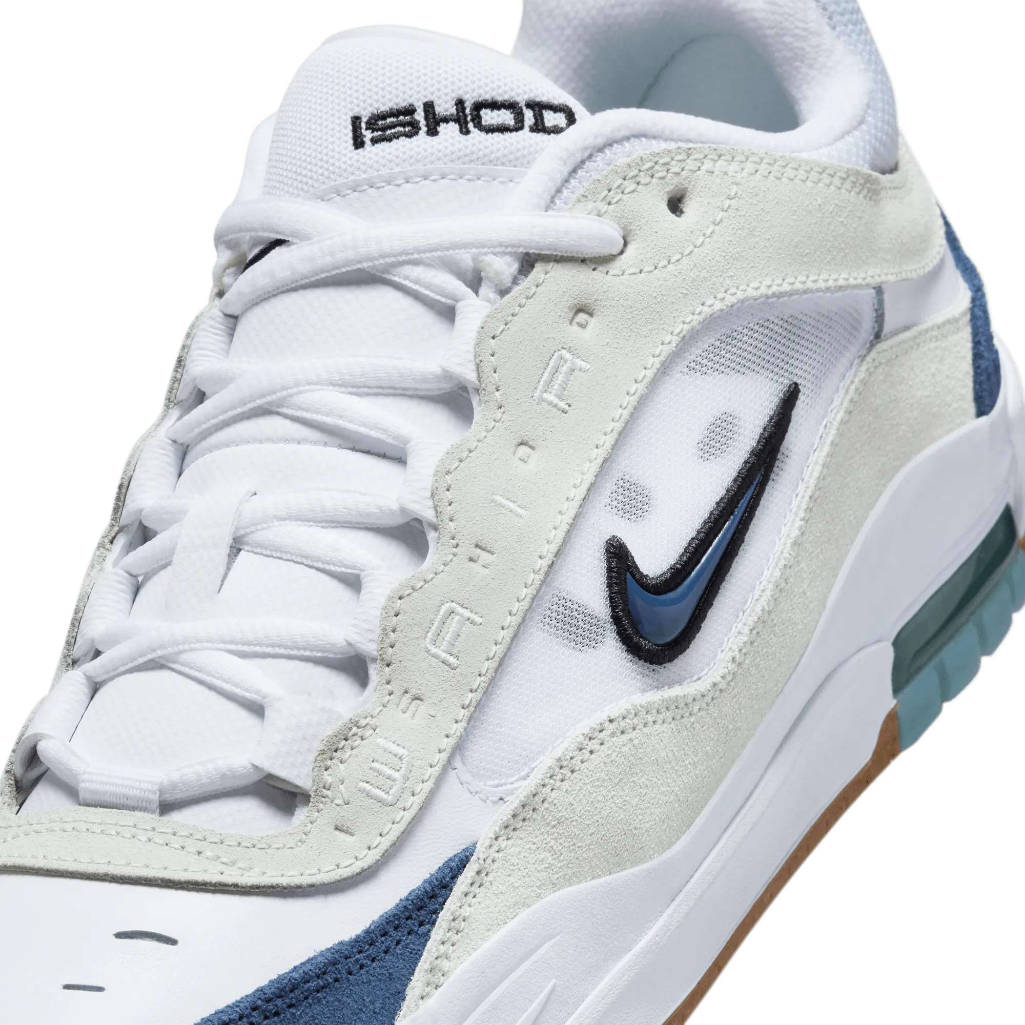 Nike SB Air Max Ishod 2 Skateboard Shoe - White/Navy-Summit White-Black