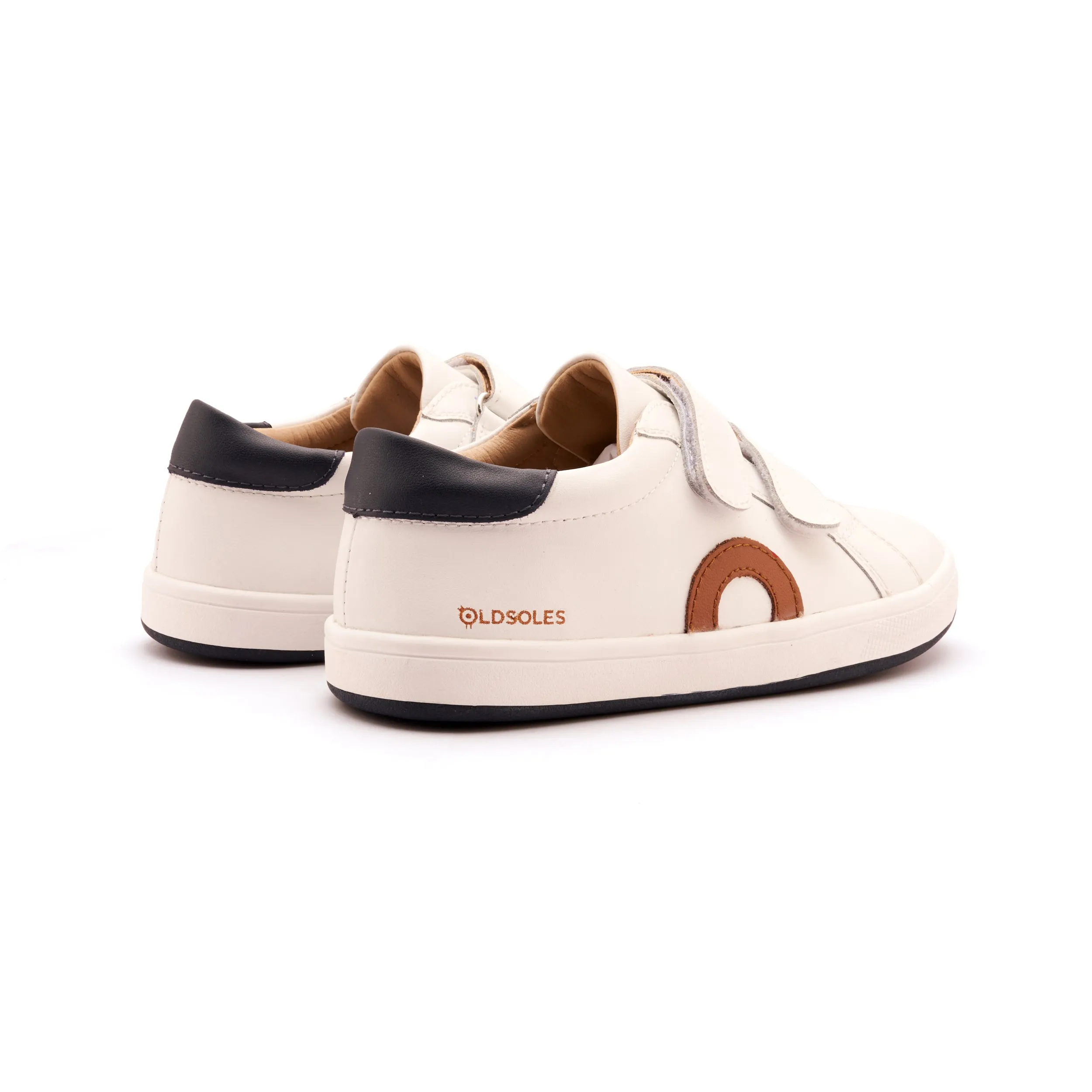 Old Soles Boy's Kix Casual Shoes - Snow / Tan / Navy