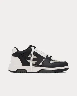 Out Of Office Buffed Leather Black / White Low Top Sneakers