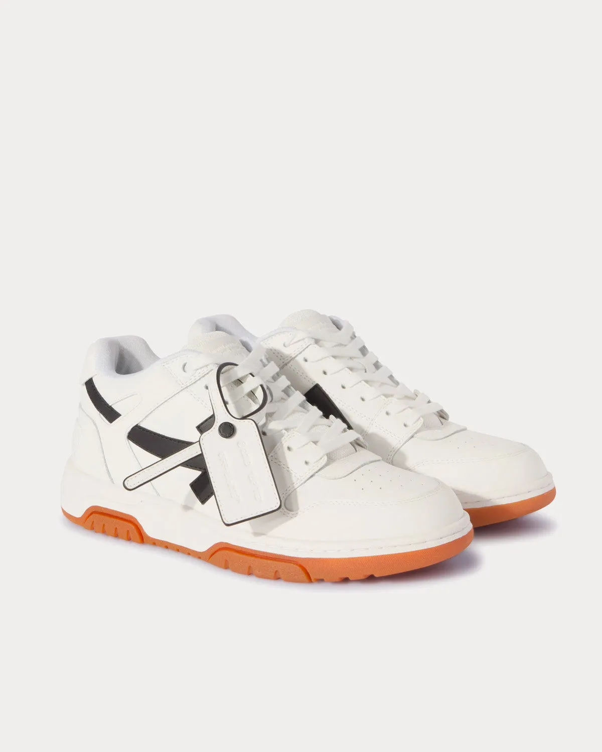 Out Of Office Calf Leather White / Black Low Top Sneakers