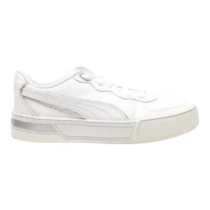 PUMA Skye Platform Trainers White Leather Mens UK 5