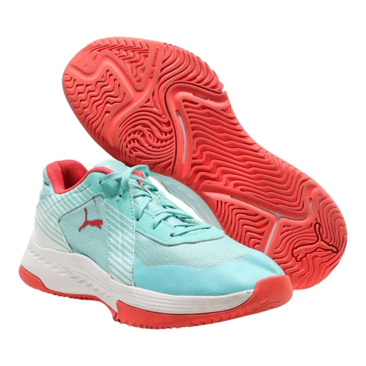 PUMA Sneaker Trainers Blue Synthetic Womens UK 4