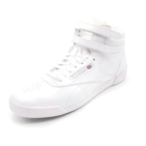 Reebok Youth Big Kids' Athletic Freestyle Hi Walking Shoe White/Silver