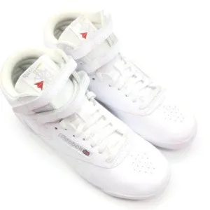 Reebok Youth Big Kids' Athletic Freestyle Hi Walking Shoe White/Silver