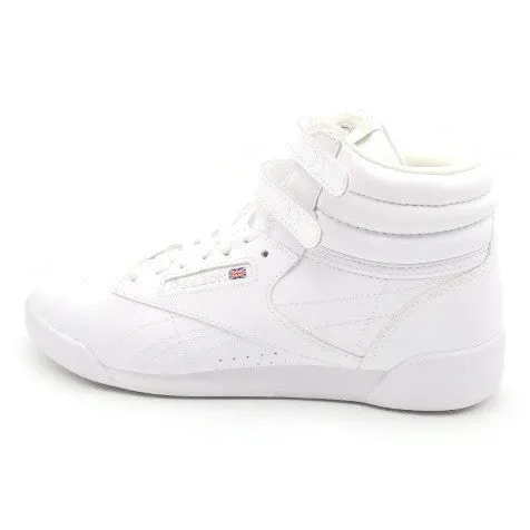 Reebok Youth Big Kids' Athletic Freestyle Hi Walking Shoe White/Silver