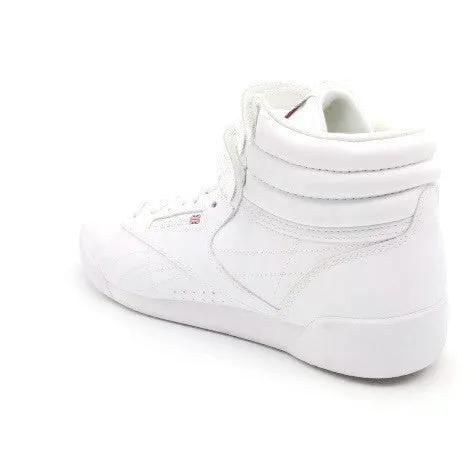 Reebok Youth Big Kids' Athletic Freestyle Hi Walking Shoe White/Silver