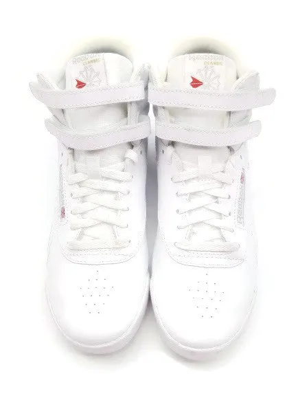 Reebok Youth Big Kids' Athletic Freestyle Hi Walking Shoe White/Silver