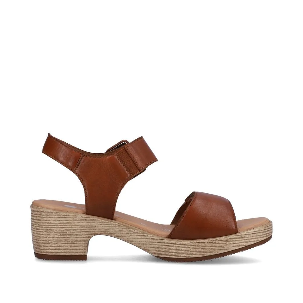 Remonte Sandals D0N52 Ladies Shoes Brown