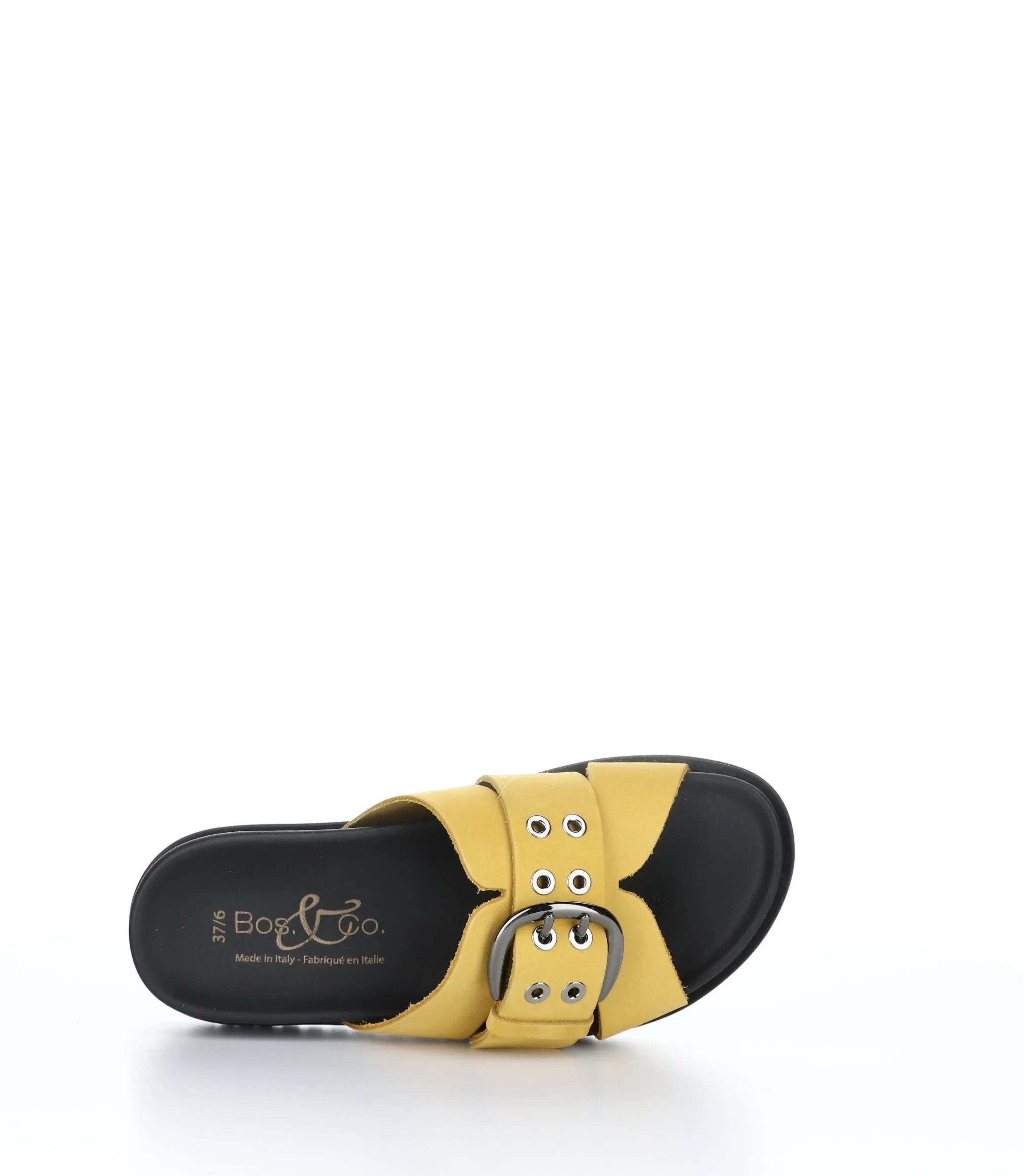 SALERNO Yellow Casual Slides