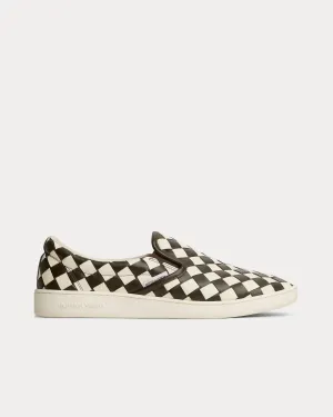 Sawyer Intrecciato Leather Sea Salt / Kaki Slip On Sneakers