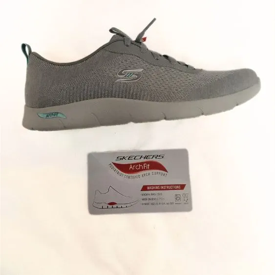 Skechers Arch Fit Refine "Lavish Wish" Gray Trainer