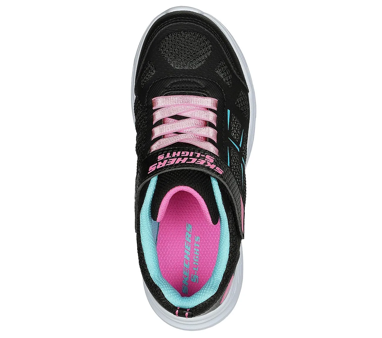 SKECHERS GLIMMER KICKS - FRESH GLOW - 302319L - BLK