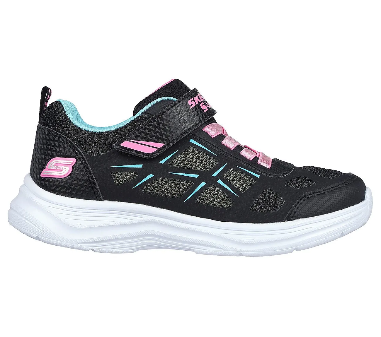 SKECHERS GLIMMER KICKS - FRESH GLOW - 302319L - BLK