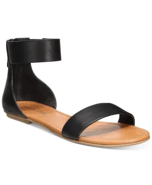 Sun   Stone Women's Keley Flat Sandals  Color Black Size 8M