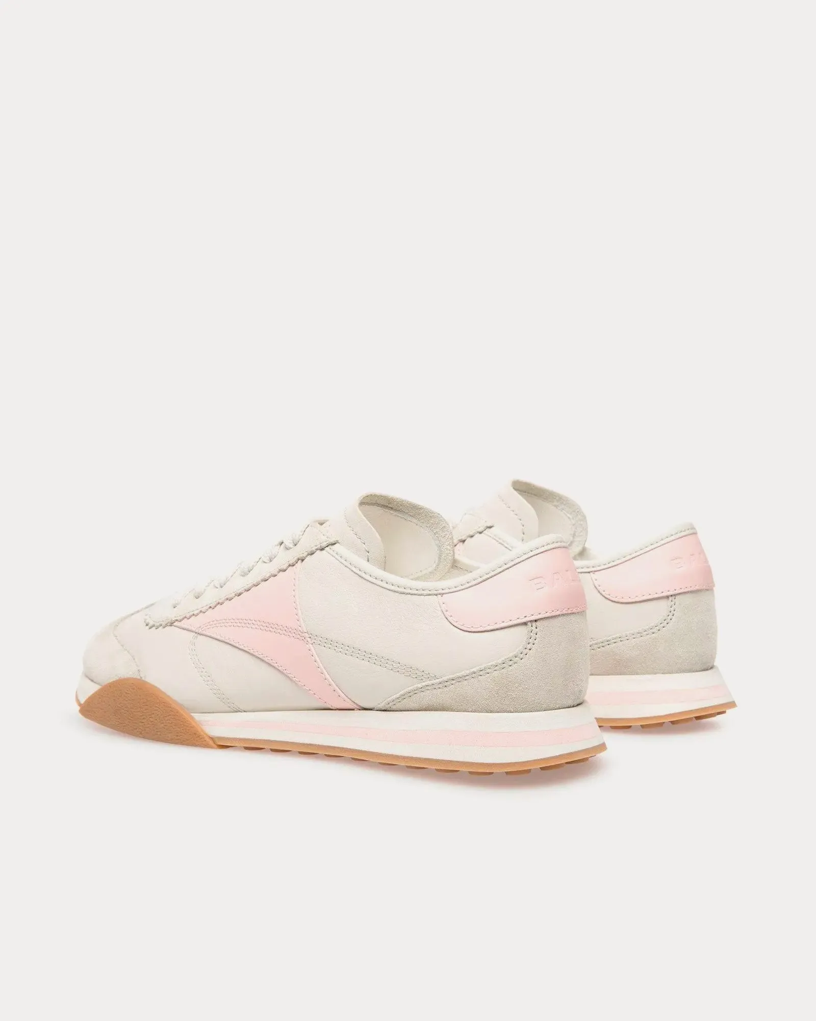 Sussex Leather Dusty White / Rose Low Top Sneakers