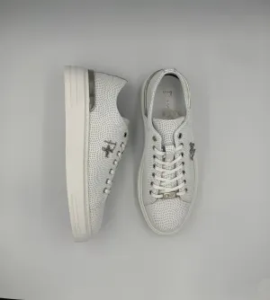 “TRIGRESA” PALZINI SNEAKER IS PERFORATED WHITE LEATHER