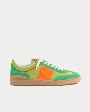 Upvillage Crust Leather & Nylon Green Briar / Chartreuse / Pumpkin / Coral Low Top Sneakers