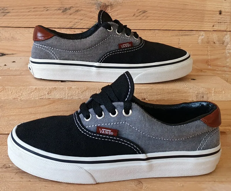 Vans Off The Wall Low Canvas Trainers UK2/US2.5/EU33 TB4R Grey/Black