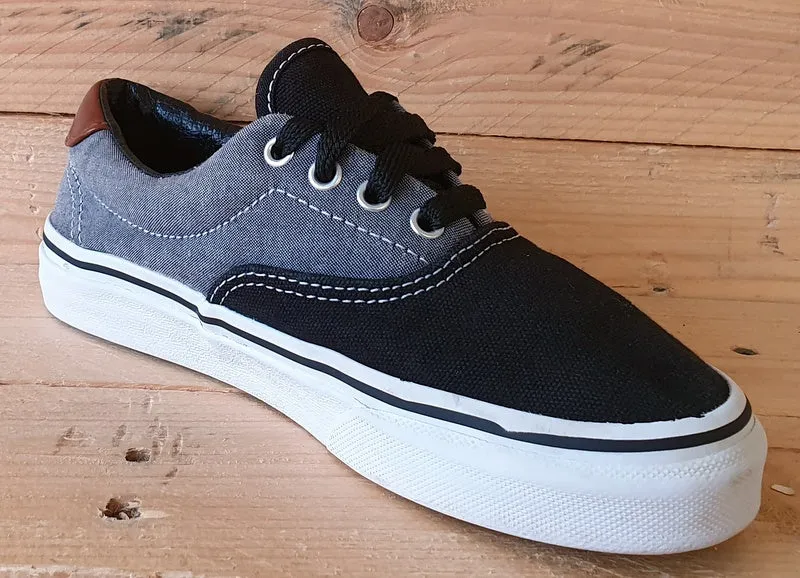 Vans Off The Wall Low Canvas Trainers UK2/US2.5/EU33 TB4R Grey/Black