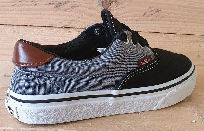 Vans Off The Wall Low Canvas Trainers UK2/US2.5/EU33 TB4R Grey/Black