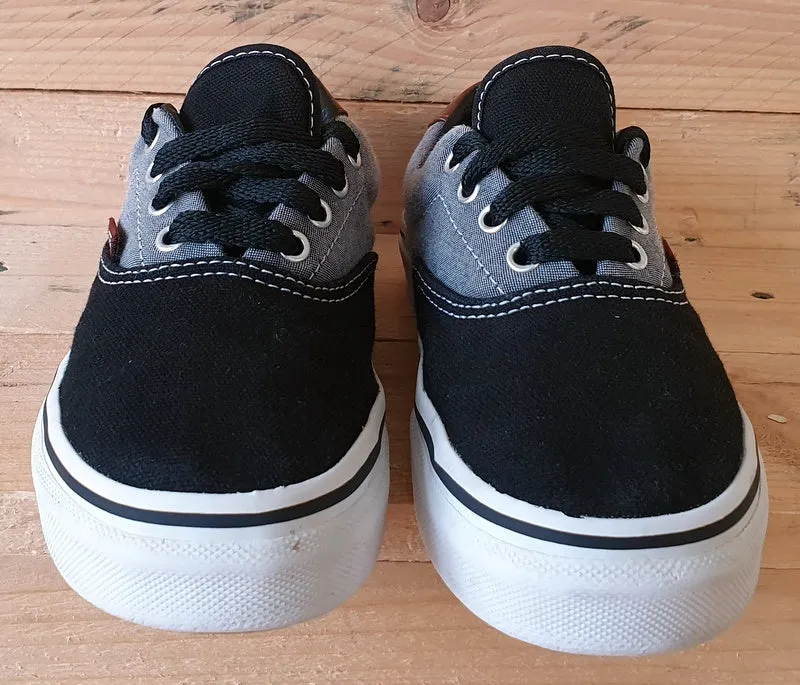 Vans Off The Wall Low Canvas Trainers UK2/US2.5/EU33 TB4R Grey/Black