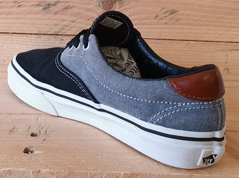 Vans Off The Wall Low Canvas Trainers UK2/US2.5/EU33 TB4R Grey/Black