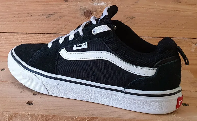 Vans Off The Wall Low Suede/Textile Trainers UK4/US5/EU36.5 721454 Black/White