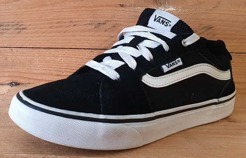Vans Off The Wall Low Suede/Textile Trainers UK4/US5/EU36.5 721454 Black/White