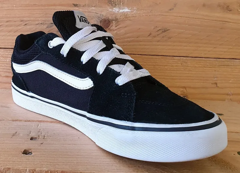 Vans Off The Wall Low Suede/Textile Trainers UK4/US5/EU36.5 721454 Black/White