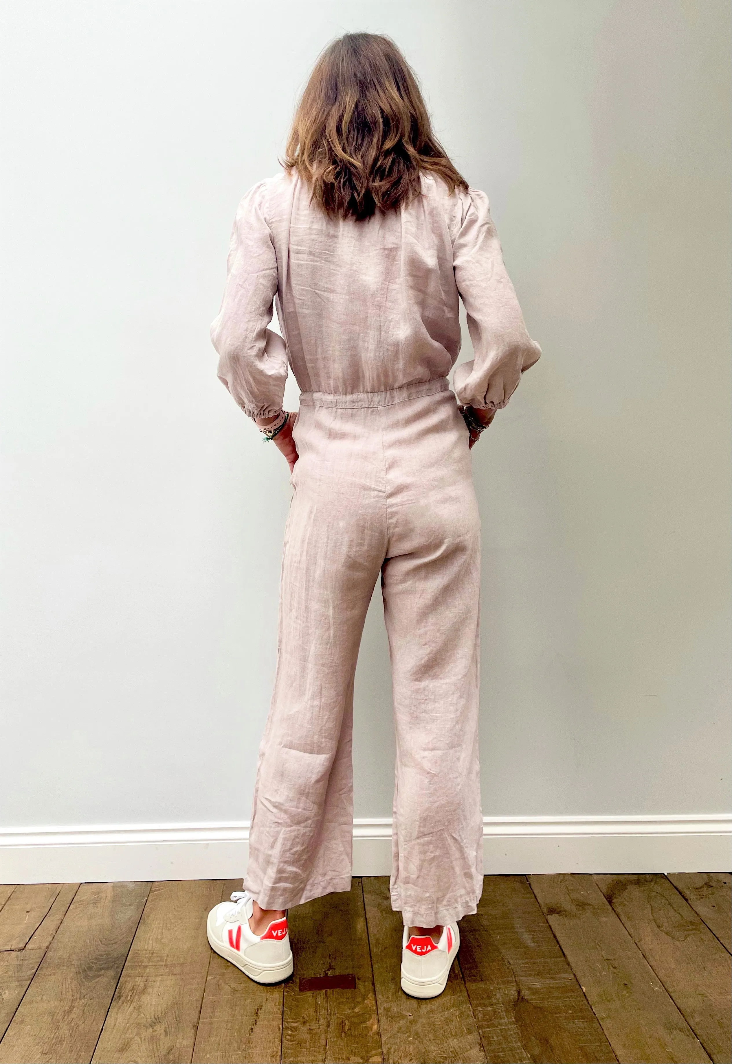 VELVET Dionne Jumpsuit in Cement