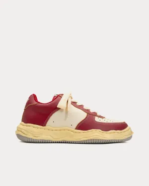Wayne OG Sole VC Leather Red / White Low Top Sneakers