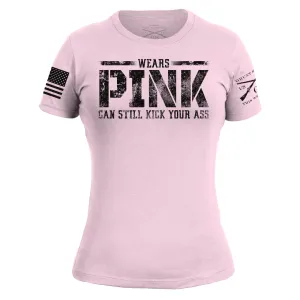 Wears Pink, Kicks Ass - Women's