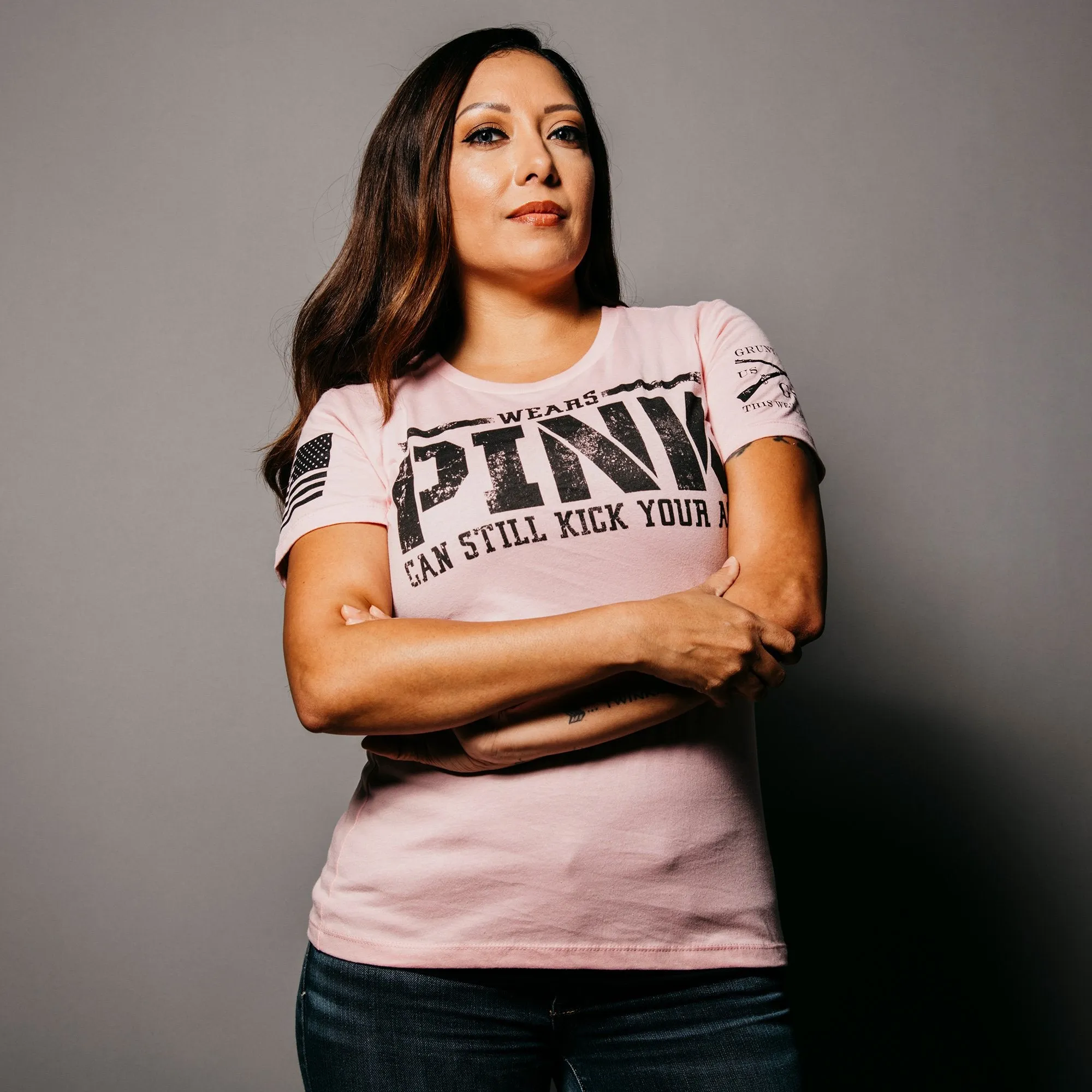 Wears Pink, Kicks Ass - Women's